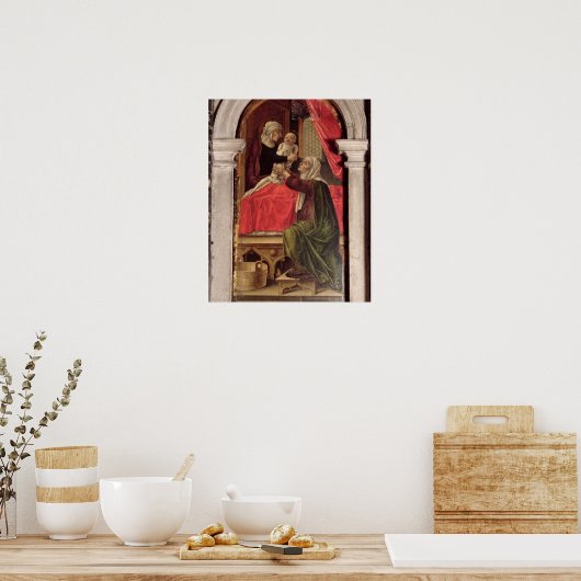 Triptych van de Madonna van de Misericordia, 1473 Poster (Keuken)