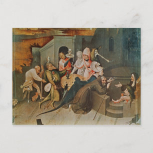 Triptych van de Temptation of St. Anthony Briefkaart