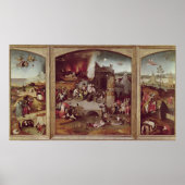 Triptych van de Temptation of St. Anthony Poster (Voorkant)