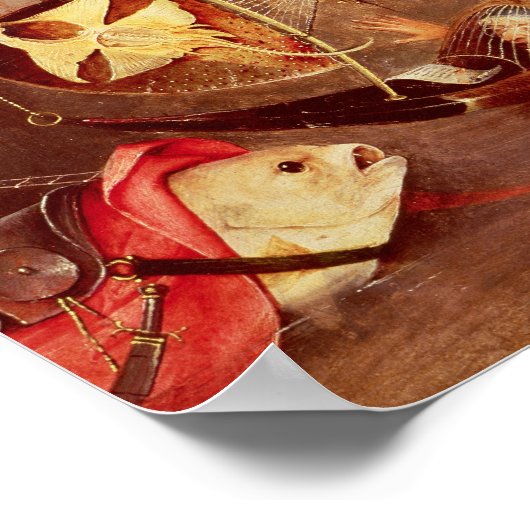 Triptych van de Temptation of St. Anthony Poster (Hoek)