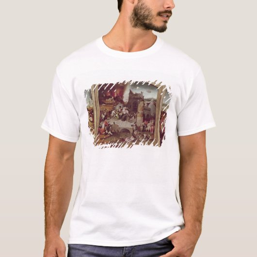Triptych van de Temptation of St. Anthony T-shirt (Voorkant)
