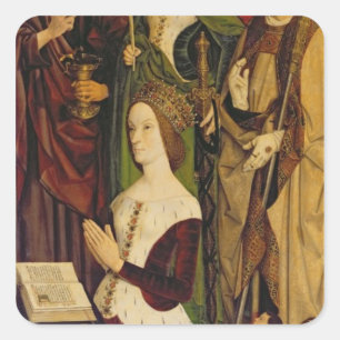 Triptych van Mozes en de verbrande Struik Vierkante Sticker