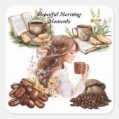 Triptych Vierkante Sticker (Voorkant)