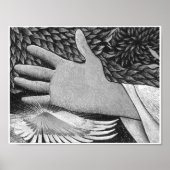 Triptych Welcoming Christus 8.5X11 B/W Poster (Voorkant)