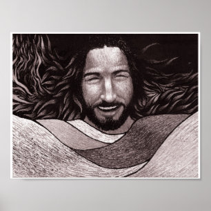 Triptych Welcoming Christus 8.5X11 Sepia Poster