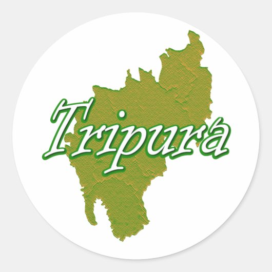 Tripura Ronde Sticker (Voorkant)