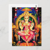 Tripura Sundari (Lalita) Briefkaart (Voorkant / Achterkant)