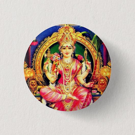 Tripura Sundari (Lalita) Ronde Button 3,2 Cm (Voorkant)