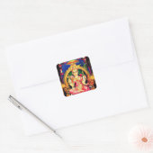 Tripura Sundari (Lalita) Vierkante Sticker (Envelop)