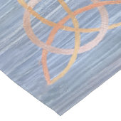 Triquetra Abstract | Blue Gold Celtic Trinity Knot Medium Tafelloper (Hoek)