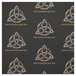 Triquetra (bruin/zilver) stof