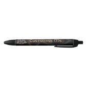 Triquetra (bruin/zilver) zwarte inkt pen (Bodem)