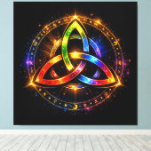 Triquetra_C Canvas Afdruk (Insitu (Houten vloer))