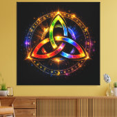 Triquetra_C Canvas Afdruk (Insitu (Woonkamer))
