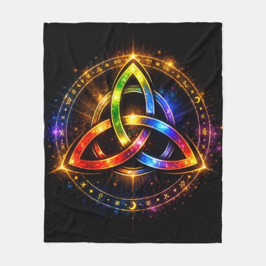 Triquetra_C Fleece Deken (Voorkant)