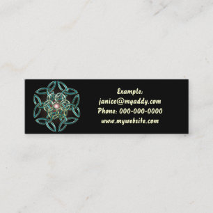 Triquetra Circle Knot Profile Card Mini Visitekaartje