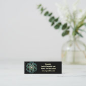 Triquetra Circle Knot Profile Card Mini Visitekaartje (Staand voorkant)