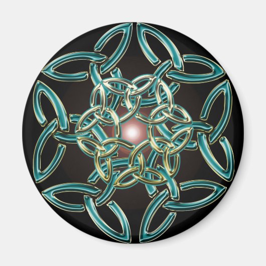 Triquetra Cirkel Knoop Magneet (Voorkant)