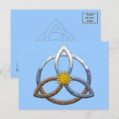Triquetra Earth Air Water Briefkaart (Voorkant / Achterkant)