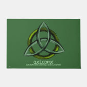 Triquetra (groen) deurmat (Voorkant)