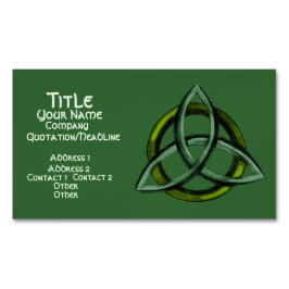 Triquetra (groen) magnetisch visitekaartje