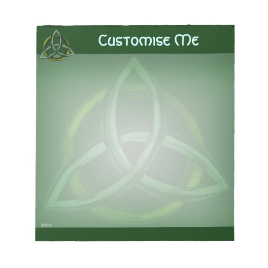 Triquetra (groen) notitieblok (Voorkant)