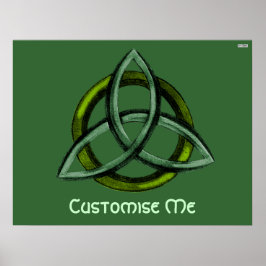 Triquetra (groen) poster