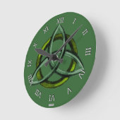 Triquetra (groen) ronde klok (Hoek)