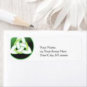 Triquetra Keltische Drievuldigheidsknoop Etiket (Insitu)