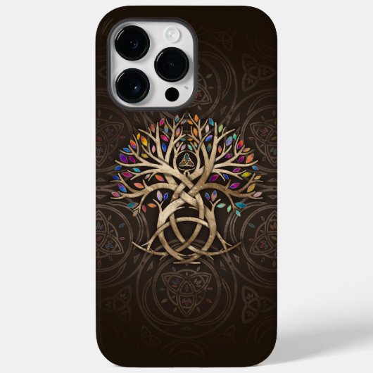 Triquetra Levensboom Kleurrijke bladeren Case-Mate iPhone Case (Achterkant)