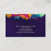 Triquetra Levensboom Kleurrijke bladeren Visitekaartje (Achterkant)