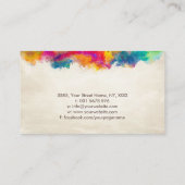 Triquetra Levensboom Kleurrijke bladeren Visitekaartje (Achterkant)