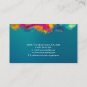 Triquetra Levensboom Kleurrijke bladeren Visitekaartje (Achterkant)