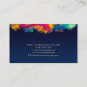 Triquetra Levensboom Kleurrijke bladeren Visitekaartje (Achterkant)