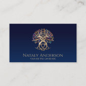 Triquetra Levensboom Kleurrijke bladeren Visitekaartje (Voorkant)