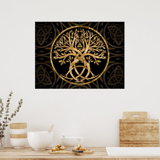 Triquetra Levensboom Poster (Keuken)