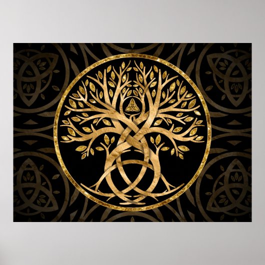 Triquetra Levensboom Poster (Voorkant)
