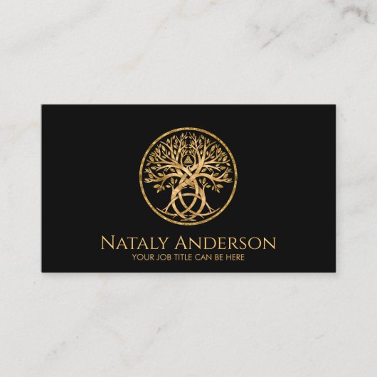 Triquetra Levensboom Visitekaartje (Voorkant)