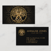 Triquetra Levensboom Visitekaartje (Voorkant / Achterkant)