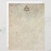 Triquetra Natural Briefhoofd (Voorkant / Achterkant)