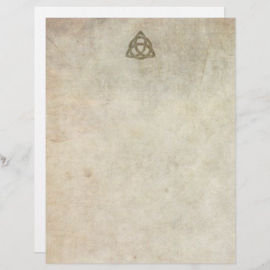 Triquetra Natural Briefhoofd (Voorkant / Achterkant)