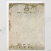 Triquetra Natural Briefhoofd Ontwerp (Voorkant / Achterkant)