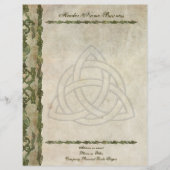 Triquetra Natural Briefhoofd Sjabloon (Voorkant)