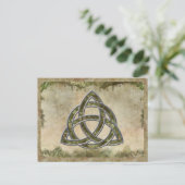 Triquetra Natural Briefkaart (Staand voorkant)