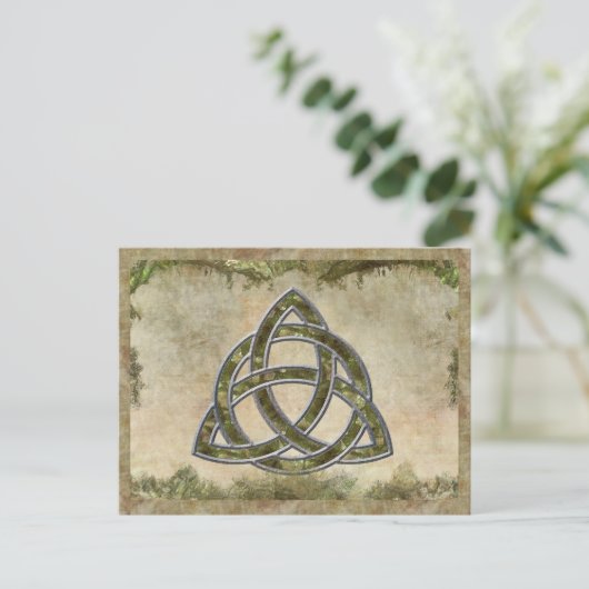 Triquetra Natural Briefkaart (Staand voorkant)