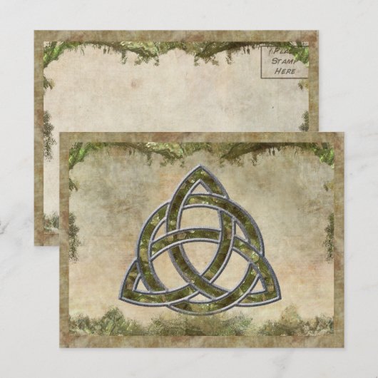 Triquetra Natural Briefkaart (Voorkant / Achterkant)