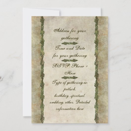 Triquetra Natural Kaart (Achterkant)