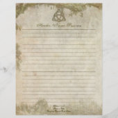 Triquetra Natural Lined Briefhoofd Ontwerp (Voorkant)