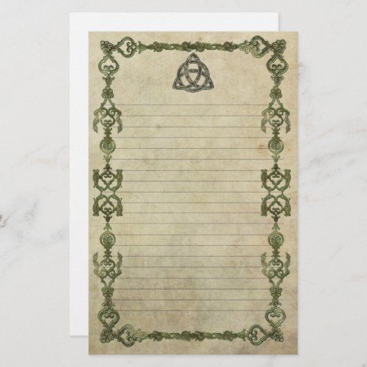 Triquetra Natural Lined Briefpapier (Voorkant / Achterkant)