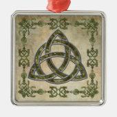 Triquetra Natural Metalen Ornament (Voorkant)